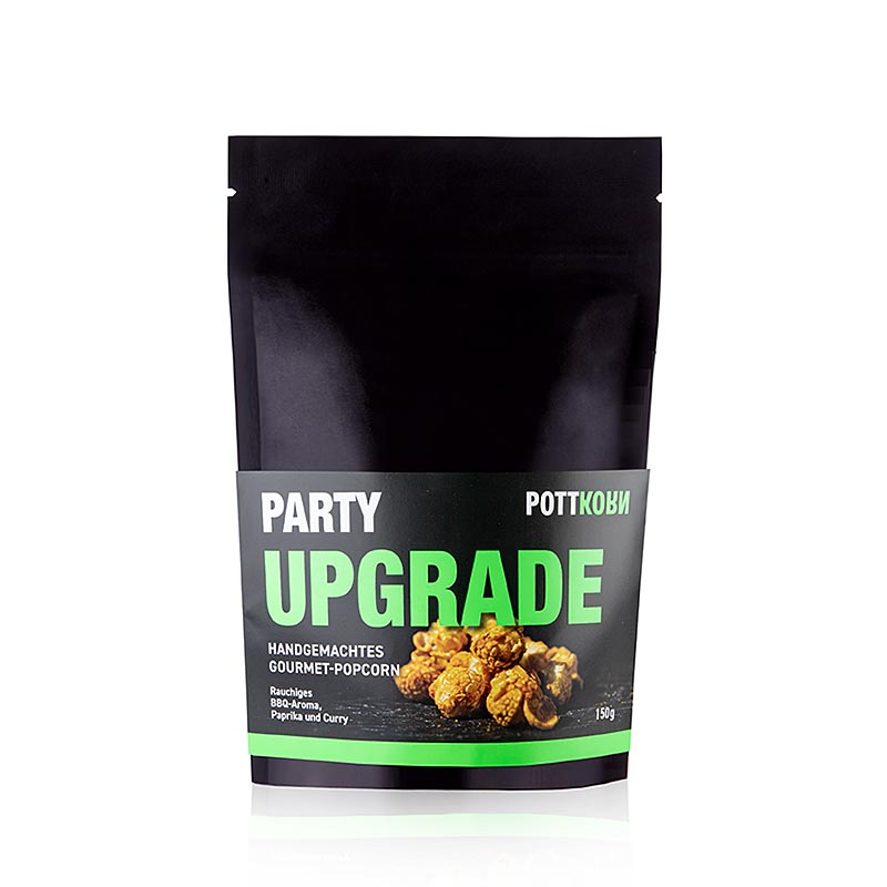 Pottkorn - Party Upgrade, pop-corn avec BBQ poivron fumé, 150 g