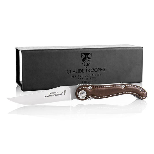 Couteau de poche, cuir marron, Laguiole (1.10.171.02), 1 pc