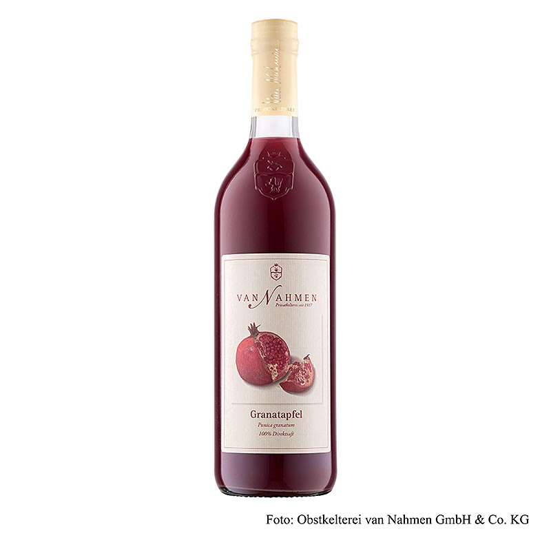 Jus de grenade, 100 % pur jus, Van Nahmen, BIO, 750 ml Café, thé, boissons sans alcool | thungourmet