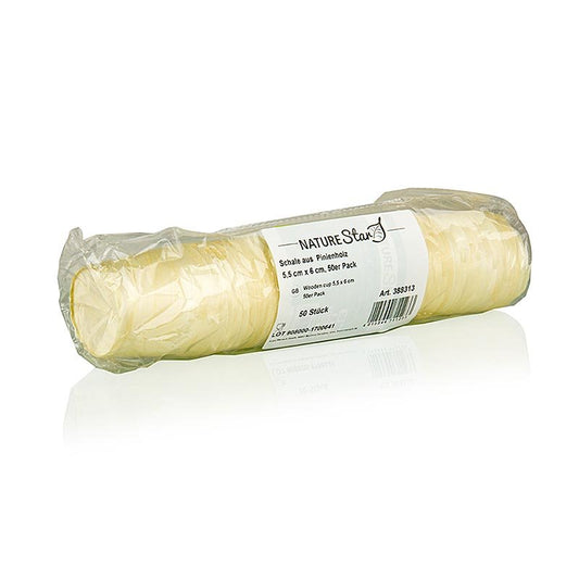 Bois jetable - Timbale (gobelet), Ø5,5 cm, hauteur 6 cm (ne contient pas de liquide), 50 pièces | Non alimentaire / Quincaillerie / Accessoires pour barbecue | thungourmet