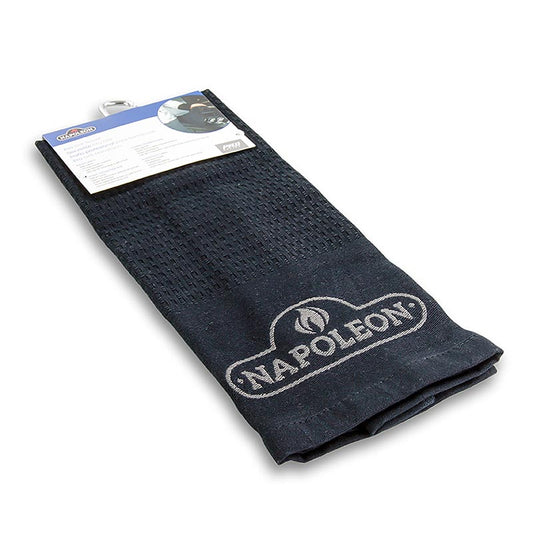 Accessoires de cuisson Napoléon - Serviette de barbecue avec mousqueton, 1 pc - Serviette de barbecue de haute qualité en noir avec mousqueton pratique pour un accrochage et un rangement faciles, idéale pour une utilisation lors de grillades en plein air