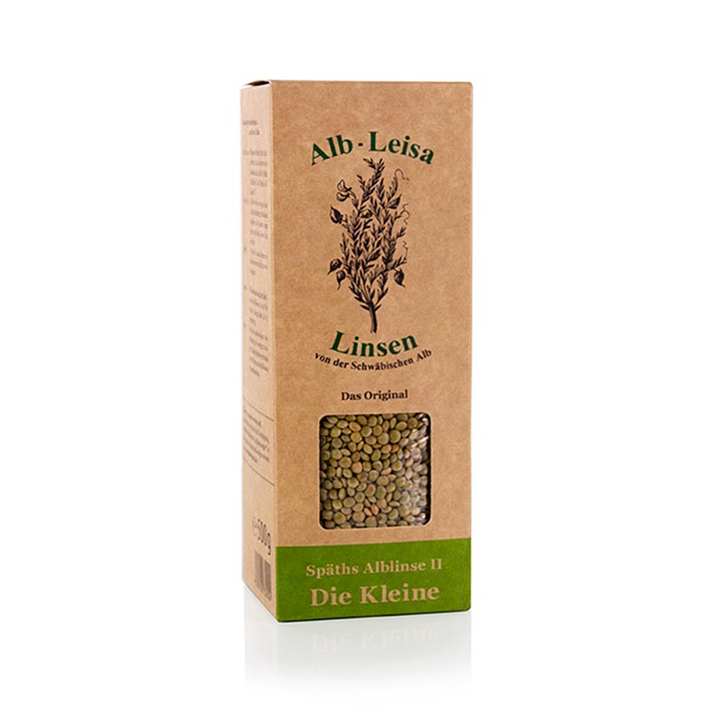 Lentilles, lentilles vertes de l'Alblinse II « Die Kleine » de Späth, BIO, 500 g | Riz, légumineuses, noix, marrons | thungourmet