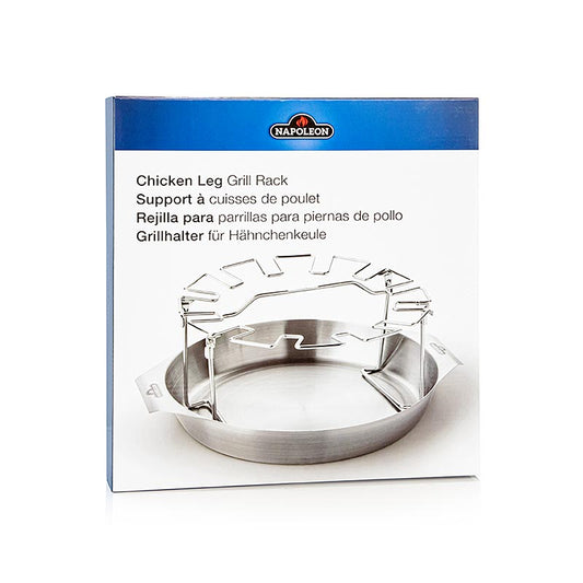 Accessoires pour barbecue Napoléon - Support pour cuisses de poulet avec bol, 1 pc : Support unique pour cuisses de poulet avec bol, parfait pour la préparation sur le barbecue
