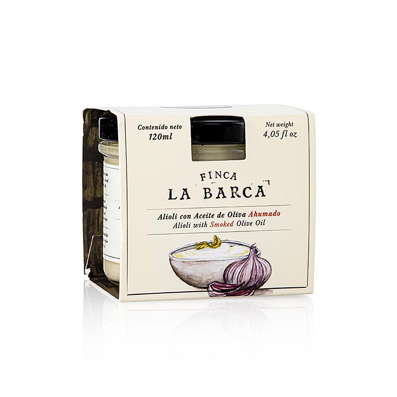 Aïoli à l'huile d'olive fumée, Finca Barca, 120 ml | Sauces, soupes, fonds | thungourmet