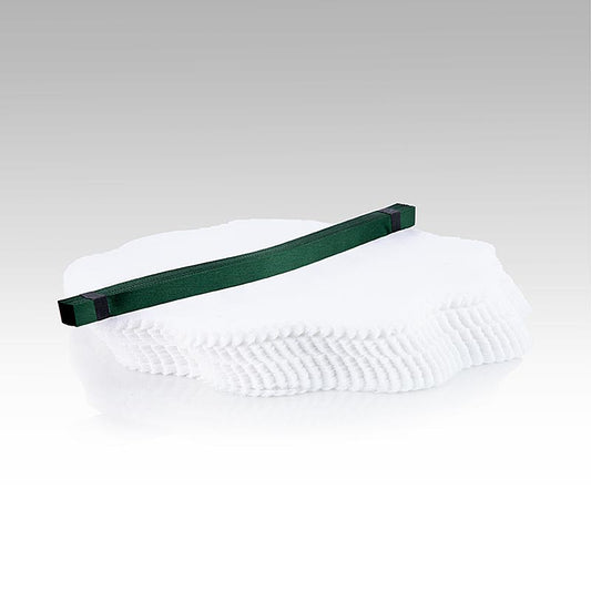 The Original Lemon Wraps, blanc, avec cravate vert foncé, 100 pcs