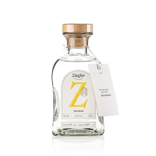 Eau-de-vie de mirabelle - Eau-de-vie noble, 43 % vol., Ziegler, 500 ml Spiritueux et autres boissons alcoolisées | thungourmet