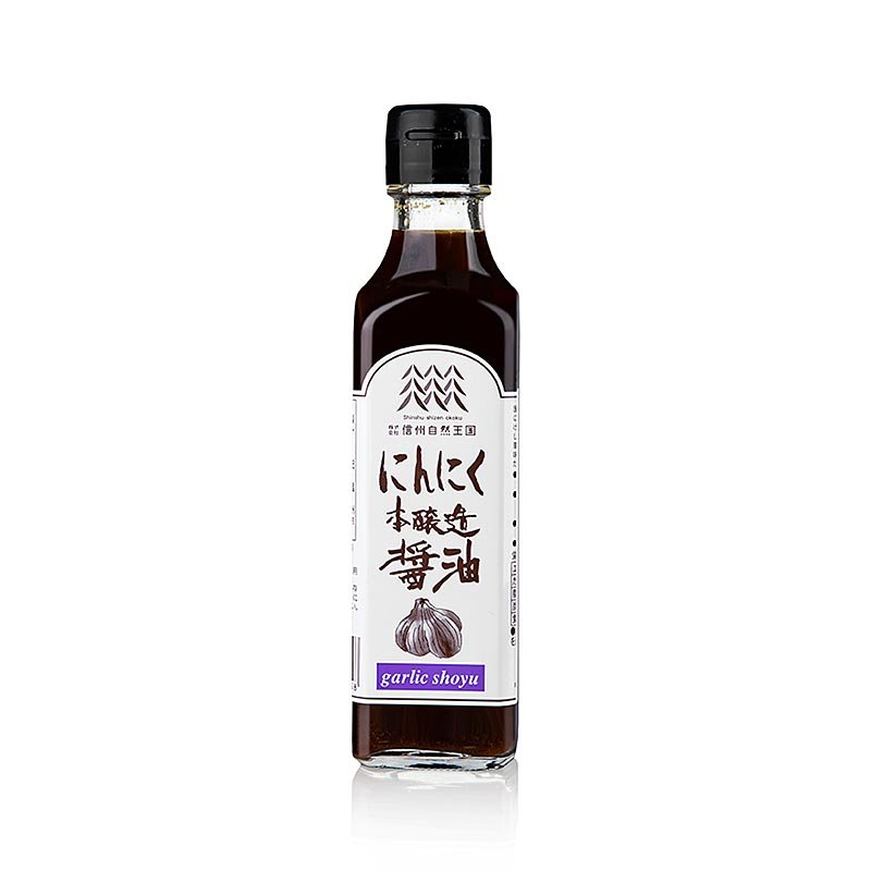 Sauce soja - Shoyu Honjyozo à l'ail, Shizen Okoku, 200 ml | Asia & Ethno Food | thungourmet