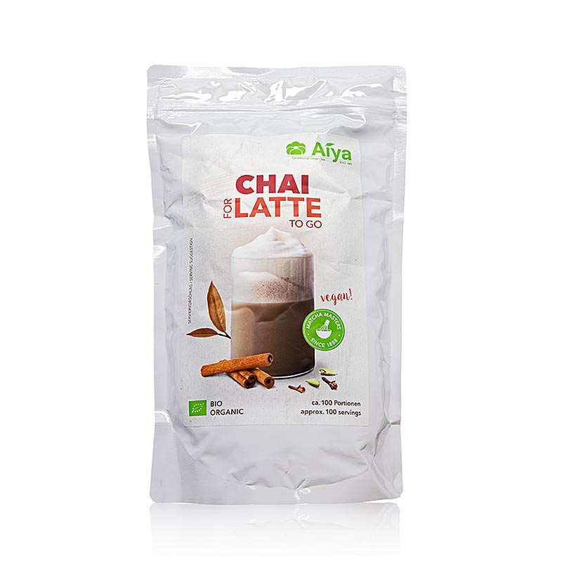 AIYA Professionals - Chai pour latte, mélange de thé et d'épices, BIO, 1 kg Café, thé, boissons non alcoolisées | thungourmet