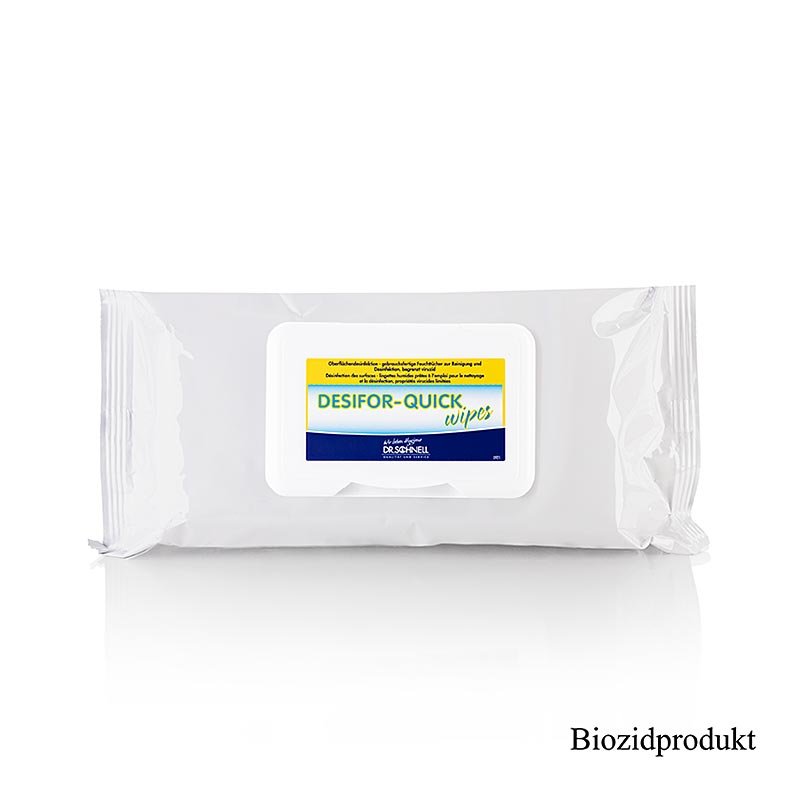 Dr. Schnell - Lingettes désinfectantes Desifor Quick Wipe, 80 pièces | Non alimentaire / Quincaillerie / Accessoires pour barbecue | thungourmet