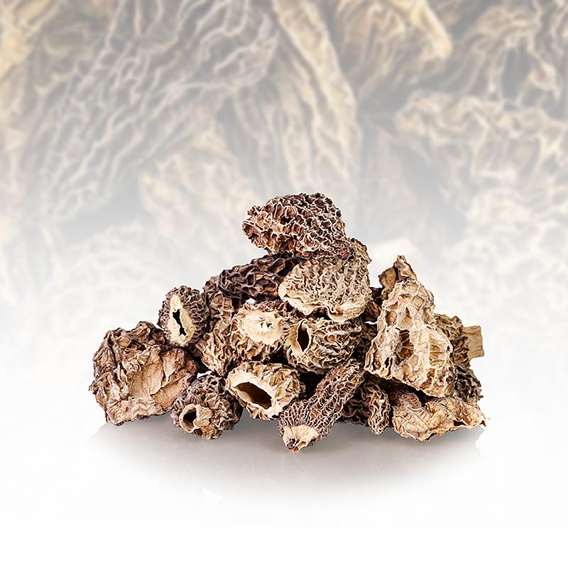 Morilles pointues - Têtes, Jumbo, séchées, Borde, 800 g | Morilles, cèpes, champignons séchés | thungourmet
