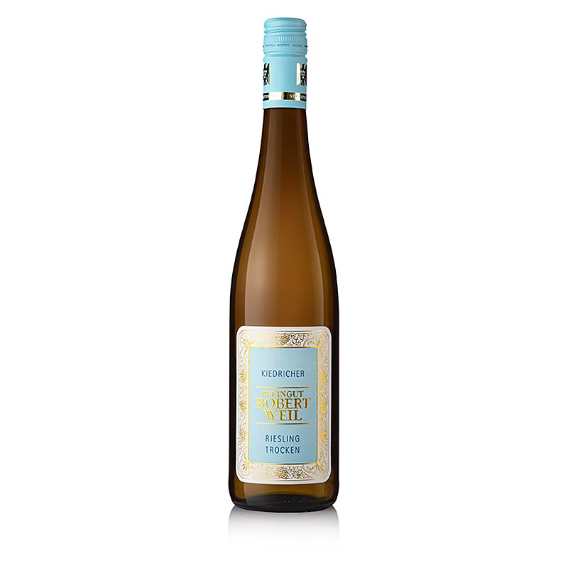 Bouteille de R Weil 2022 Kiedricher Riesling sec vin blanc QW Rheingau 0,75 l, 750 ml, une variété de vin blanc sélectionnée de la région du Rheingau