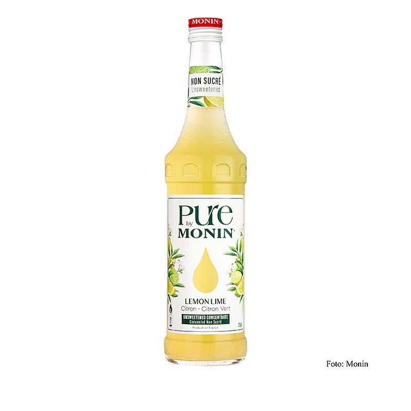 Monin PURE - Citron vert (citron - citron vert), non sucré, 1:25, 700 ml | Pâtisserie, dessert, sirop | thungourmet