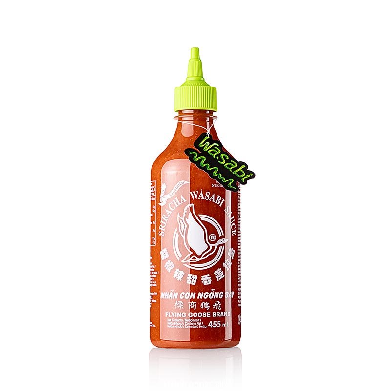Sauce chili Sriracha, au wasabi, Flying Goose, 455 ml | Cuisine asiatique et ethnique | thungourmet