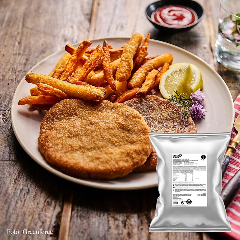 Greenforce MIX escalopes végétaliennes, à base de protéines de pois, halal, 2 kg