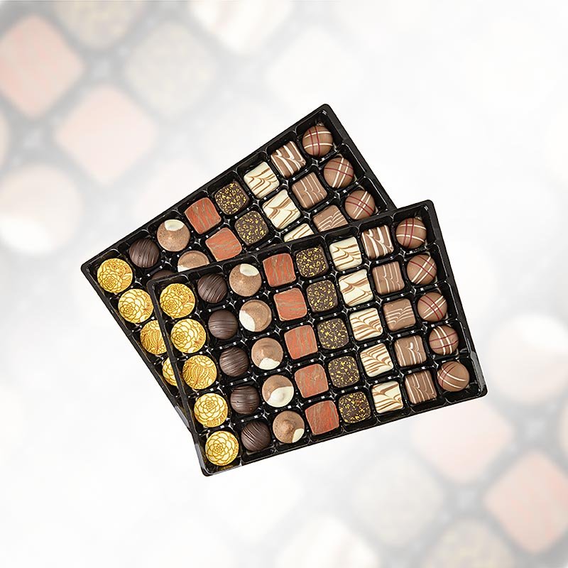 Assortiment exclusif de chocolats BOS FOOD, (sans alcool) Coppeneur, 980 g, 80 pièces | Biscuits, chocolats, snacks | thungourmet