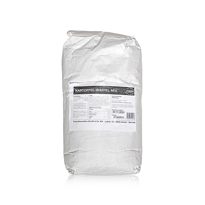 Kartoffel Waffel Mix, Neumärker, 10 kg - Mélange polyvalent et savoureux pour de délicieuses gaufres aux pommes de terre et des snacks