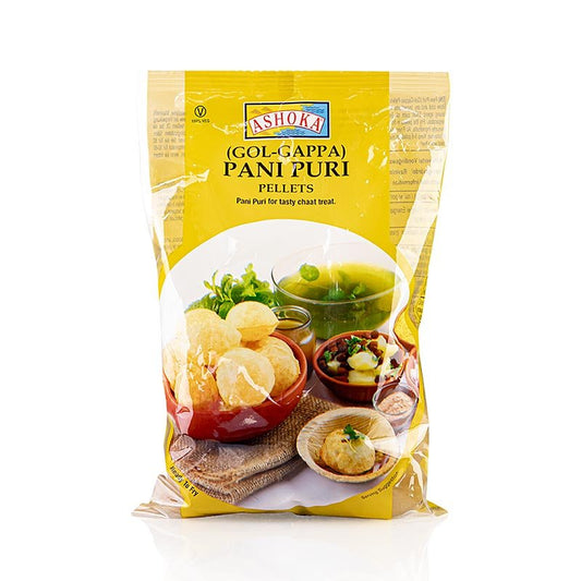 Pani Puri / Gol Gappa, non cuits, chips à fourrer, Ashoka, 200 g | Asia & Ethno Food | thungourmet