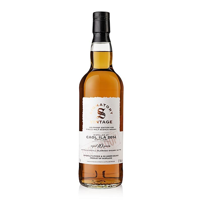 Whisky single malt Caol Ila Signatory 100 Proof, 10 ans, 57,1 % vol., Islay, 700 ml | Spiritueux et autres boissons alcoolisées | thungourmet