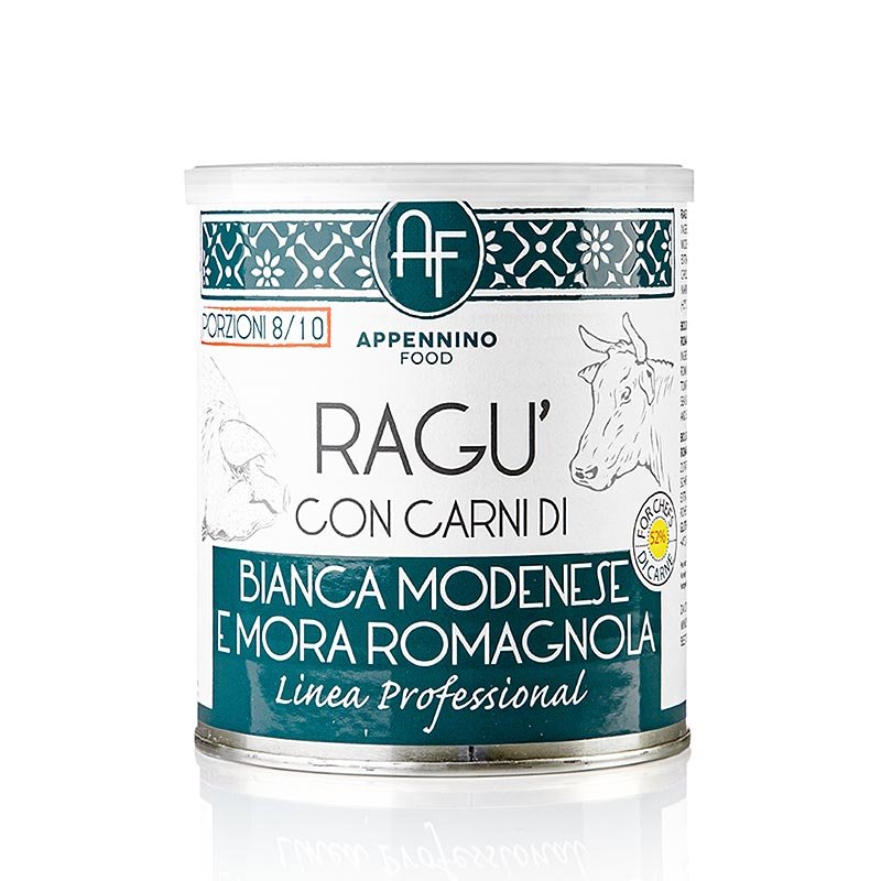 Ragù de vaches blanches « Modenese e Romagnola », Appennino, 800 g | Sauces, soupes, fonds | thungourmet