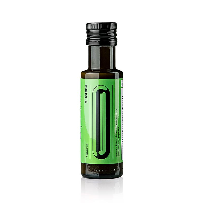 Liquid Green Olive - PIPARRA Sauce aux olives (vinaigrette), Caviaroli, 100 ml