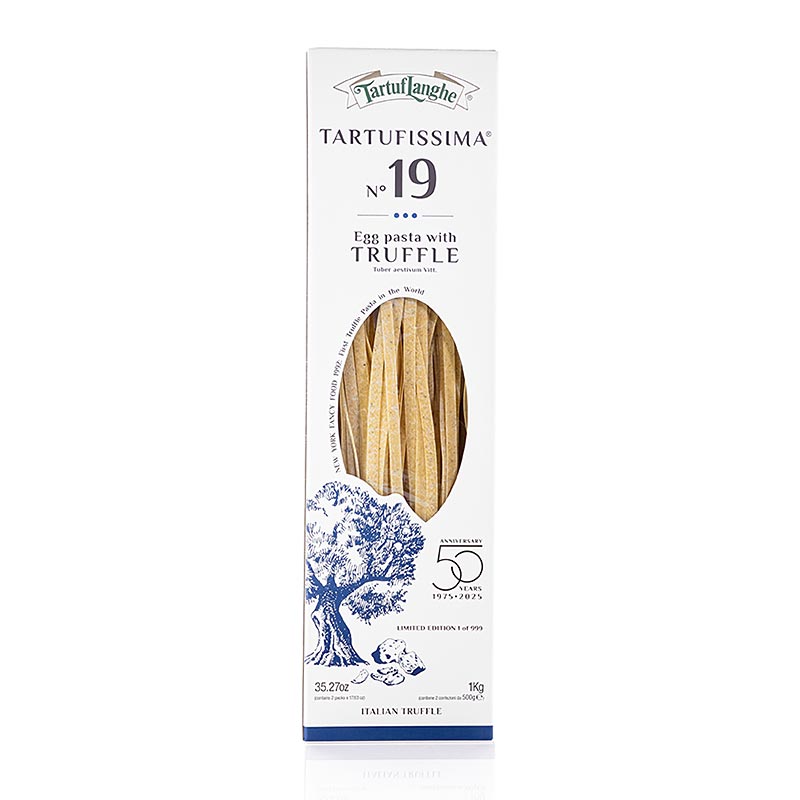 Tartuflanghe TARTUFISSIMA® N° 19 Pâtes aux œufs avec 7% de truffes 1 kg, 2 x 500g