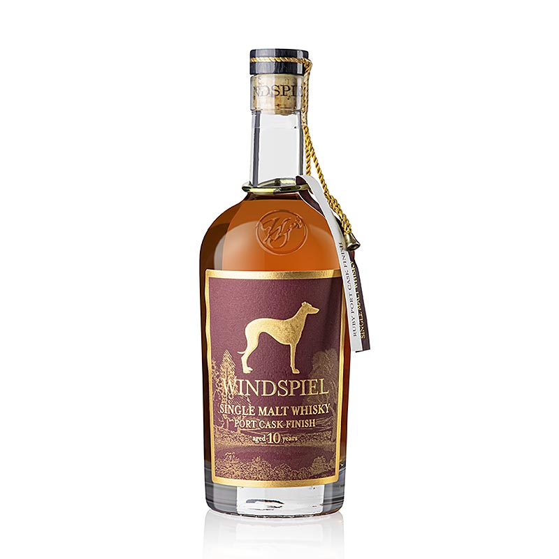 Single Malt Whisky Windspiel 10 ans, Port Cask Finish, 42 % vol, Eifel, 500 ml