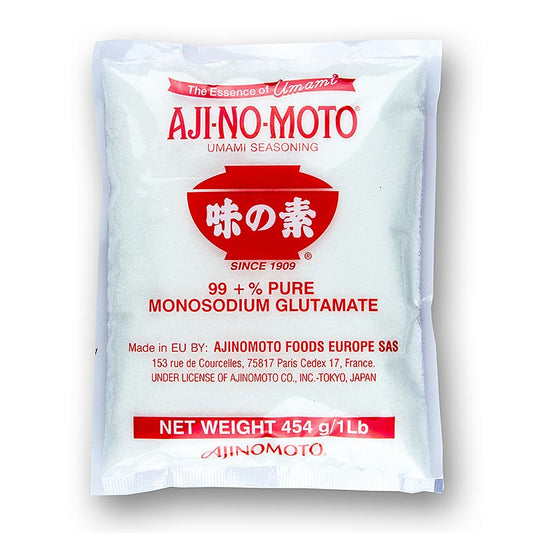 Glutamate de monosodium / glutamate de sodium, E621 - Aji no Moto, 454 g - Asia & Ethno Food - Épices asiatiques, Arômes - thungourmet