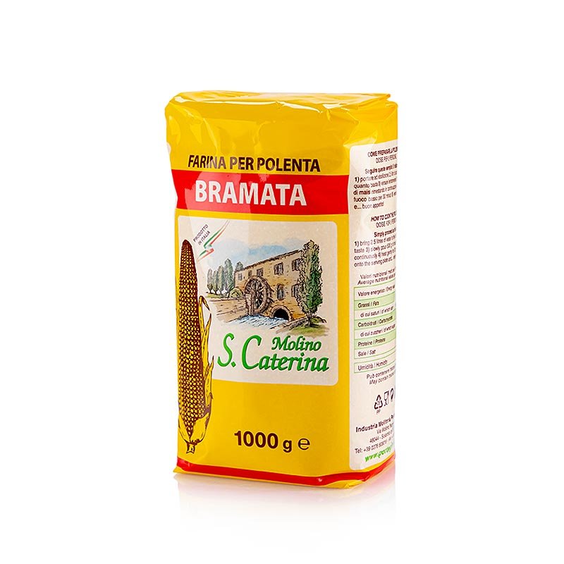 Polenta - Bramata, semola di mais, media, 1 kg Farina, cereali, impasti, preparati per dolci | thungourmet