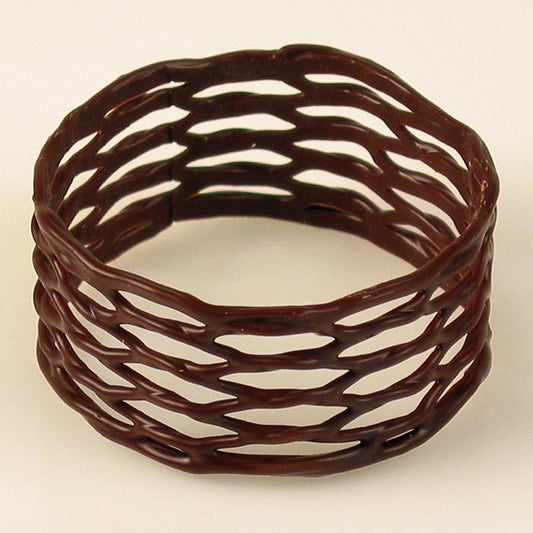 Portatovaglioli di cioccolato fondente, diametro 45 mm, altezza 30 mm, 600 g, 100 pezzi