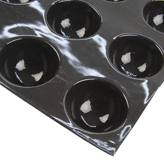 Tappetino Flexipan 40x30 cm, 12 semisfere, ø 70 mm, profondità 40 mm, 105 ml, n. 2268, 1 pz | Non alimentare / Ferramenta / Accessori per barbecue | thungourmet