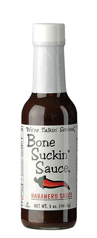 Salsa Bone Suckin' Sauce Habanero BBQ (Hiccuppin-Hot), Ford's Food, 147 ml