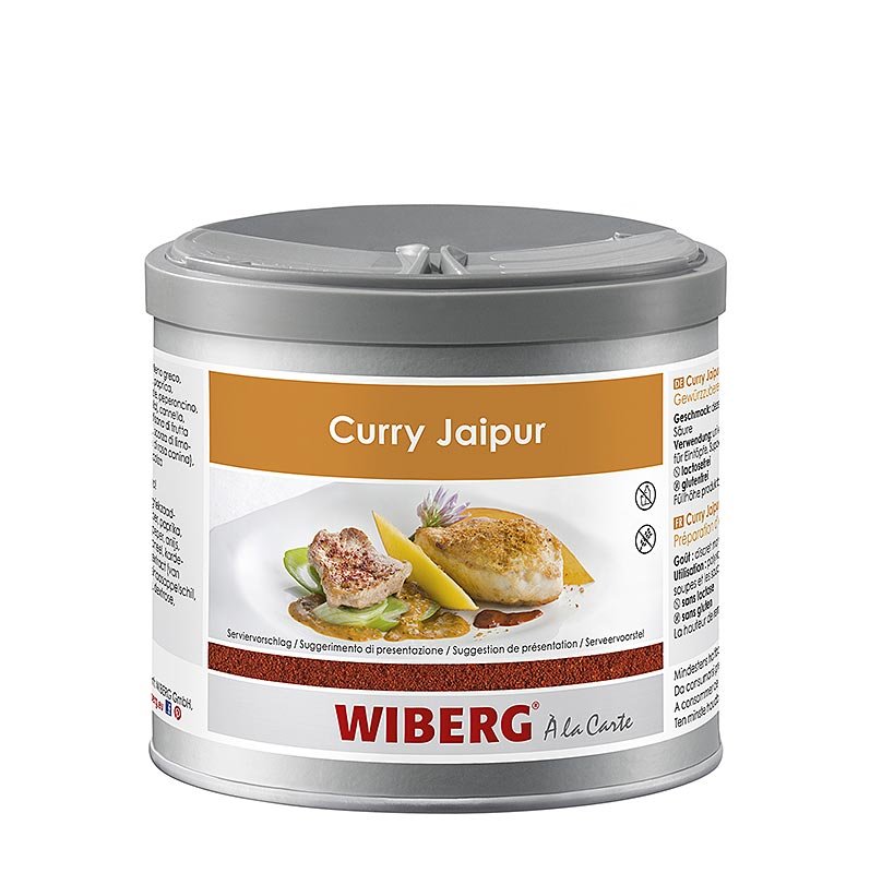 Wiberg Curry Jaipur Style, rosso intenso, 250 g Sale, pepe, spezie, aromi, verdure essiccate | thungourmet