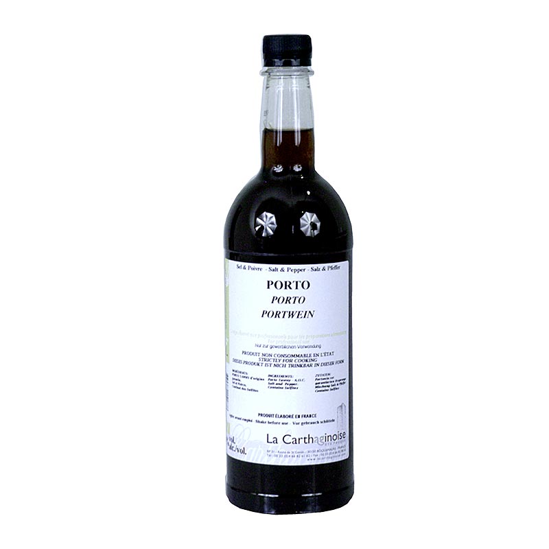 Vino Porto - modificato con sale e pepe, 20% vol., La Carthaginoise, 1 l Liquori e altre bevande alcoliche | thungourmet