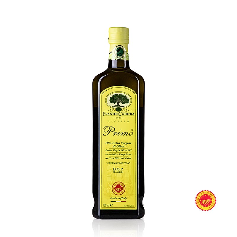 Olio extravergine di oliva, Frantoi Cutrera "Primo DOP", 100% Tonda Iblea, 750 ml