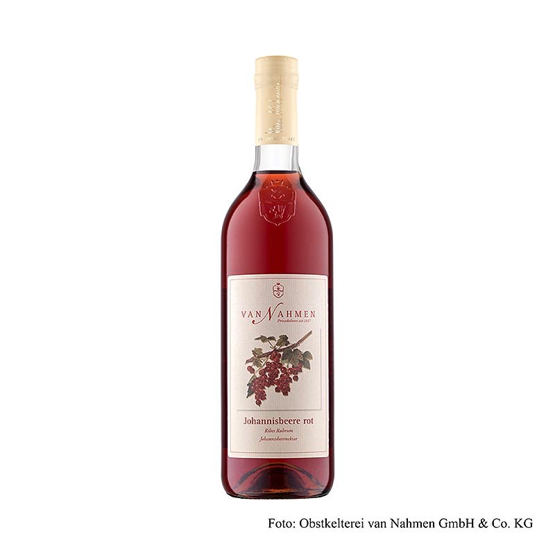 Van Nahmen Nettare di ribes rosso, 35% succo diretto, 750 ml Caffè, tè, bevande analcoliche | thungourmet