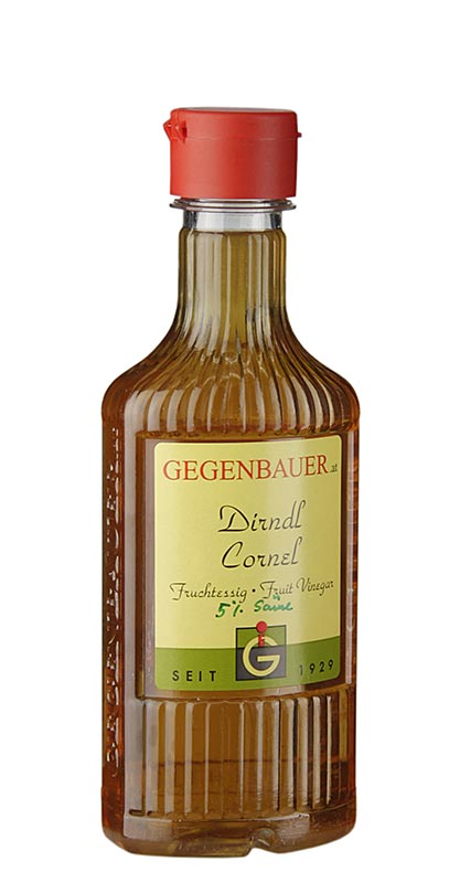 Aceto di frutta Corniolo, 5% di acidità, 250 ml Aceto e olio | thungourmet