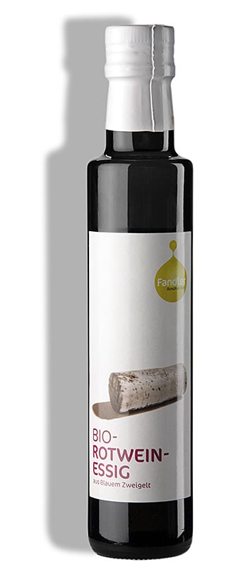 Aceto di vino rosso, acidità 6%, da uve Blauer Zweigelt, Fandler, biologico, 250 ml