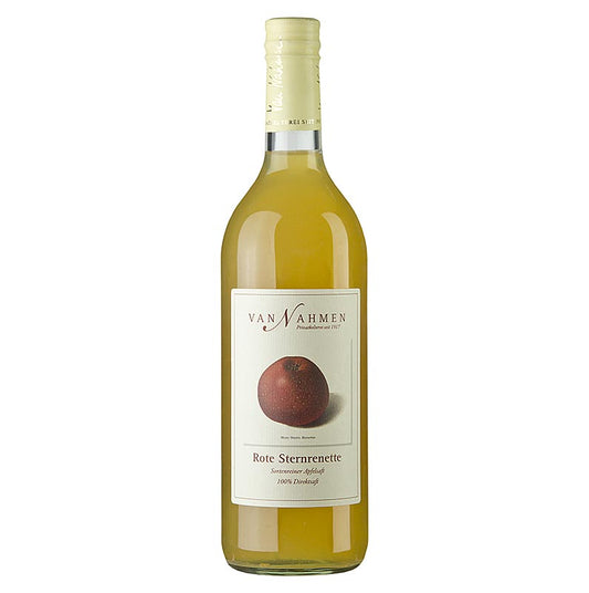 van Nahmen - Succo di mela Roter Sternrenette, 100% succo diretto, 750 ml - Succo diretto 100% di alta qualità da mele rosse Sternrenette, bottiglia 750 ml