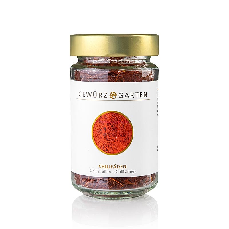 Gewürzgarten (chilistrings, strisce di peperoncino), 25 g | Sale, pepe, spezie, aromi, verdure essiccate | thungourmet