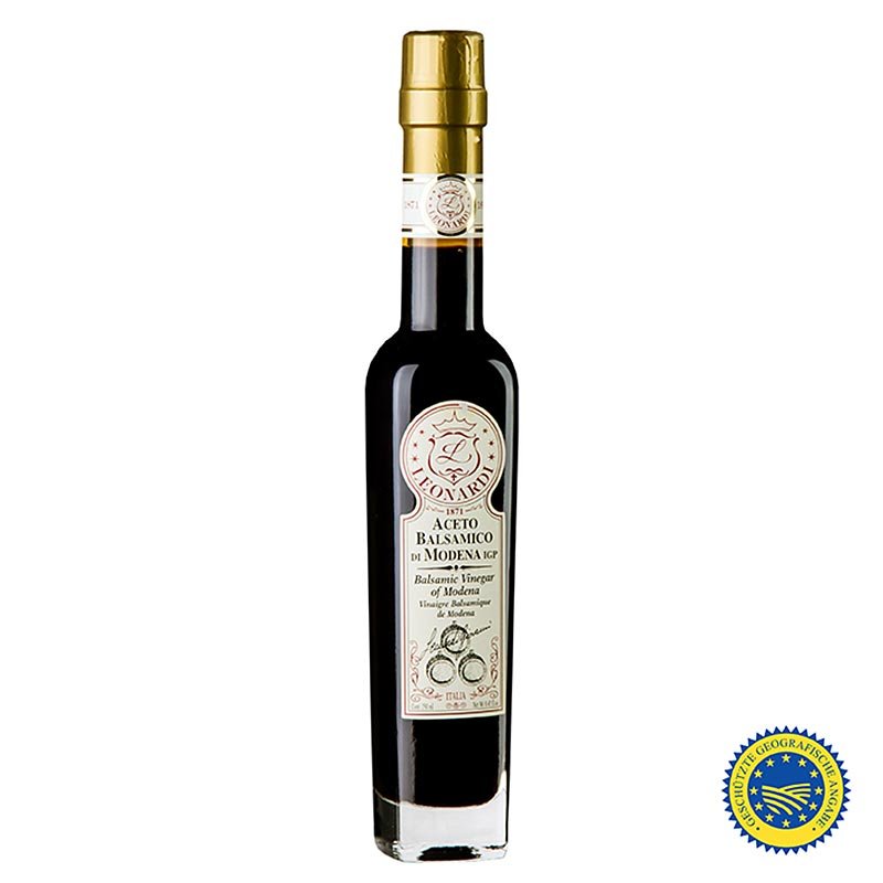 Leonardi - Aceto Balsamico Modena IGP/g.g.A., 8 anni, 250 ml Aceto e olio | thungourmet