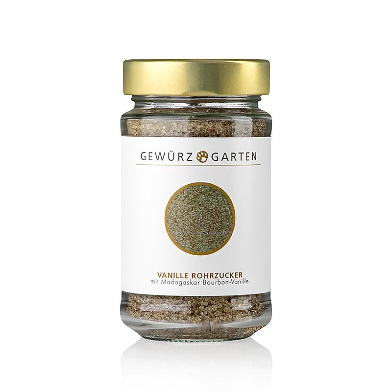 Zucchero di canna Gewürzgarten , con vaniglia del Madagascar, 200 g | Pasticceria, dessert, sciroppi | thungourmet