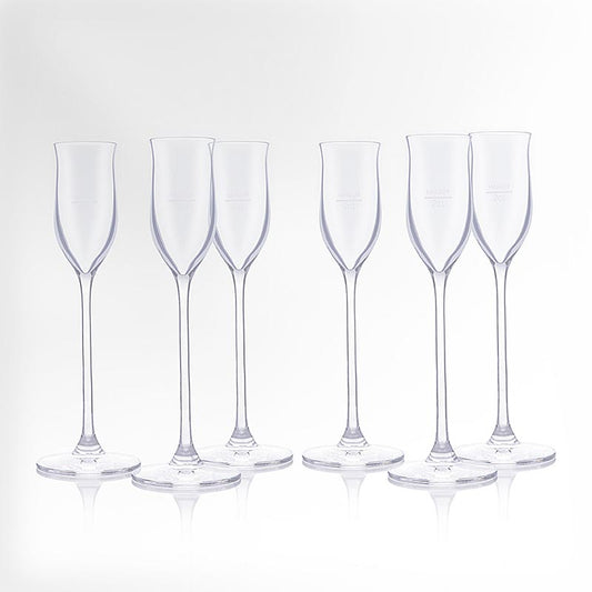 Bicchiere per brandy alla frutta Reisetbauer, con marchio di calibrazione 2 cl, 6 pz.
