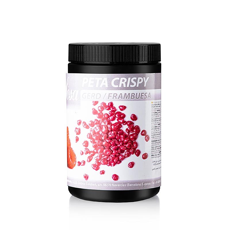 Peta Crispy (caramella effervescente), lampone, ricoperta di burro di cacao, resistente all'umidità, 900 g | Cucina molecolare | thungourmet