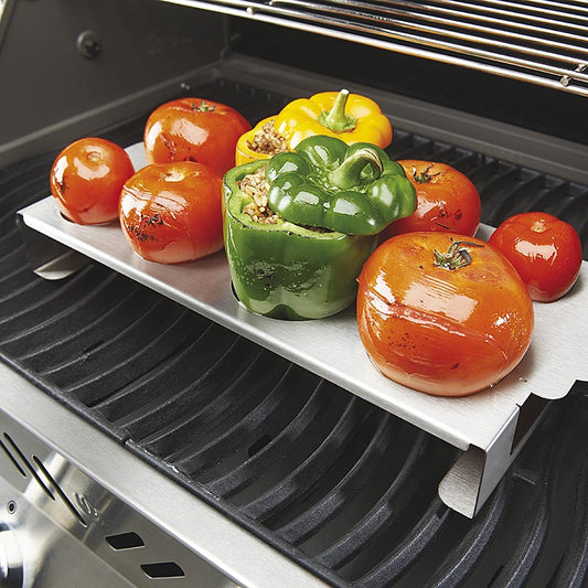 Accessori per barbecue Napoleon - Portagriglia e portaverdure grande in acciaio inox resistente, 1 pezzo