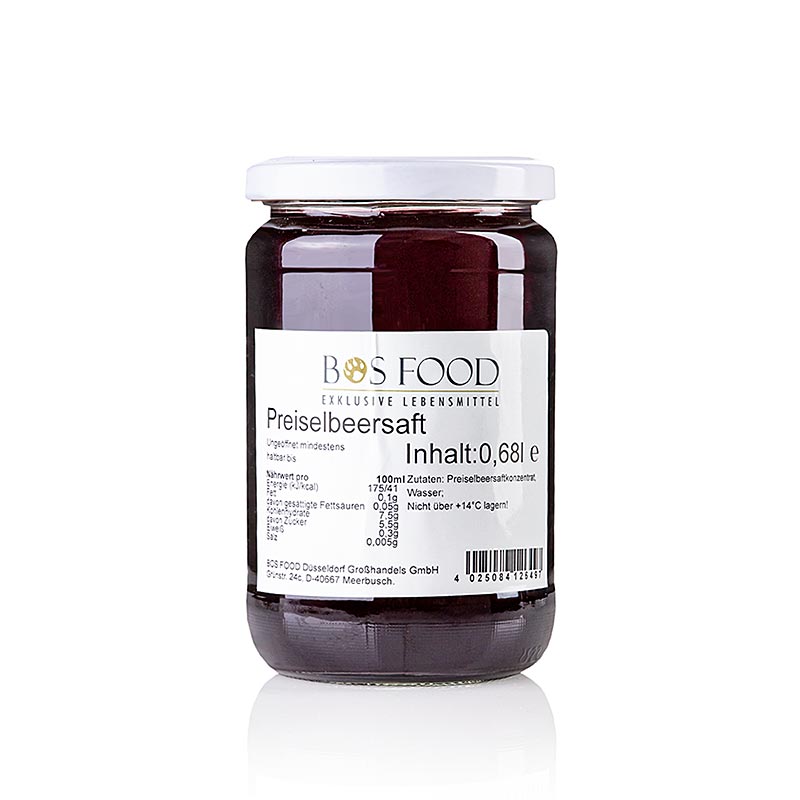 Succo di mirtillo rosso, 680 ml