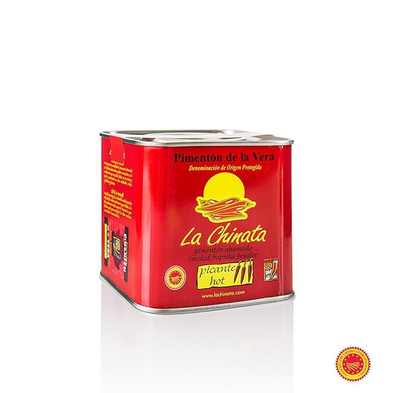 Paprika in polvere - Pimenton de la Vera DOP/g.U., affumicata, piccante, la Chinata, 160 g | Sale, pepe, spezie, aromi, verdure essiccate | thungourmet
