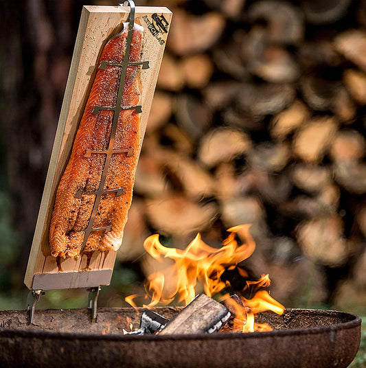 Barbecue BBQ - Tavola per salmone alla fiamma Premium Line, 1 pz | Non Food / Ferramenta / Accessori per barbecue | thungourmet