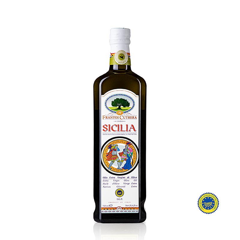 Olio extravergine di oliva, Frantoi Cutrera "Sicilia", IGP/IGP, 750 ml