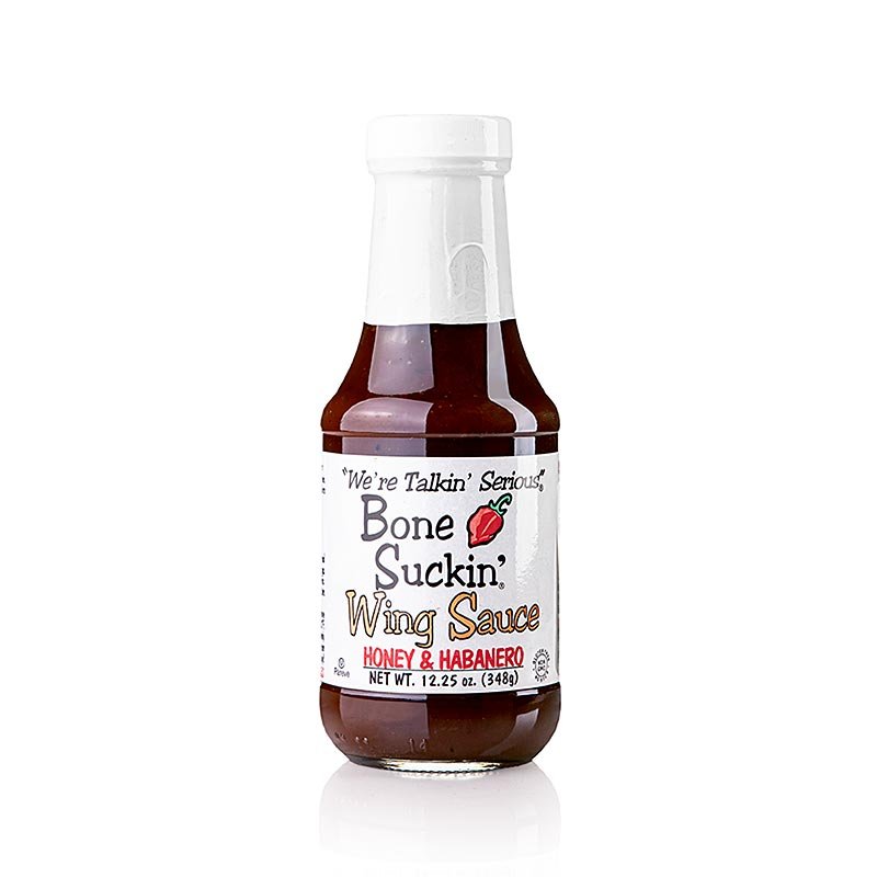 Salsa per ali di pollo Bone Suckin' - Miele - Habanero, Ford's Food, 290 ml | Salse, zuppe, fondi | thungourmet