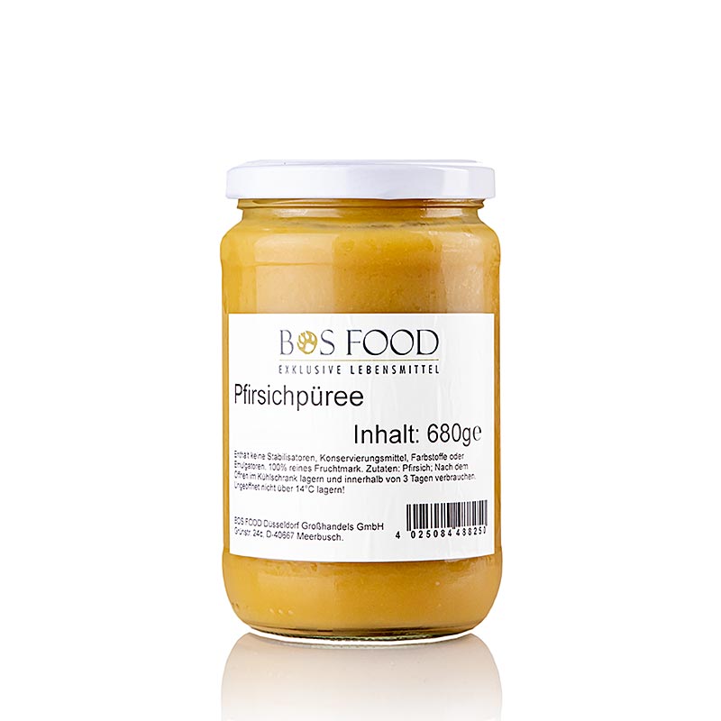 Purea/Polpa - Pesca, bianca, passata fine, 680 g | Prodotti a base di frutta, puree, verdure e germogli | thungourmet